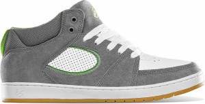 És Accel Slim Mid Skateskor Herr Grå Vita | Sverige-5341297