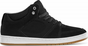 És Accel Slim Mid Skateskor Herr Svarta Vita Silver | Sverige-9581437