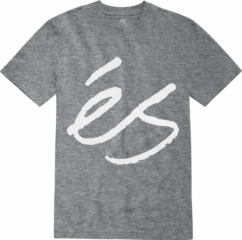 És Big Script T-shirt Herr Grå | Sverige-8406579