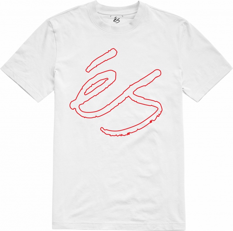 És Script T-shirt Herr Vita | Sverige-1382945