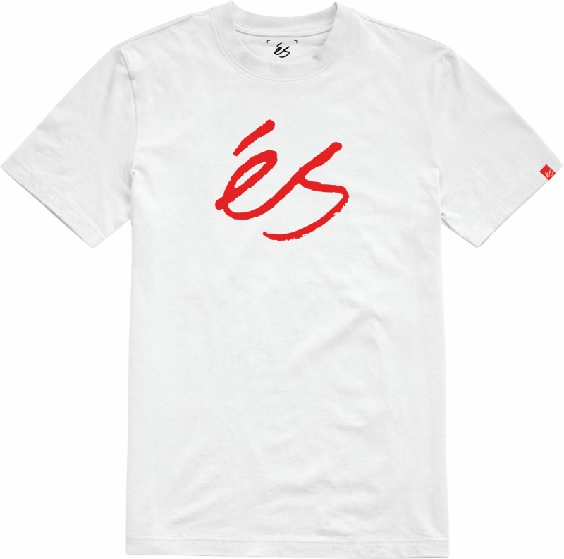 És Script T-shirt Herr Vita | Sverige-3456980